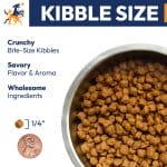 Young Again Cat Food Kibble Size - Crunchy Bite-Size 1/4 inch Kibbles with Savory Flavor and Wholesome Ingredients